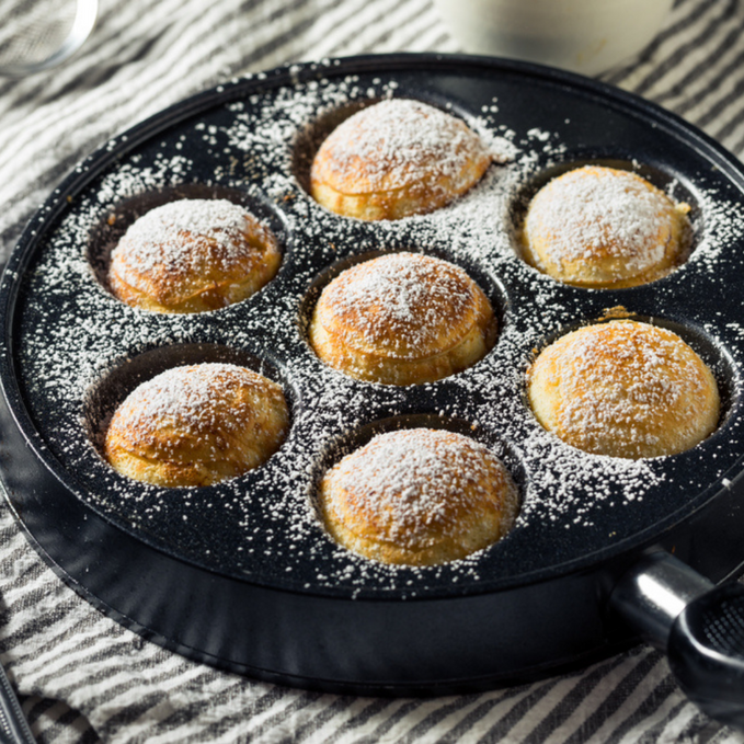 Aebelskiver - Danish Filled Doughnuts